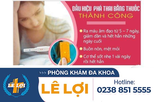Dấu hiệu phá thai bằng thuốc thành công